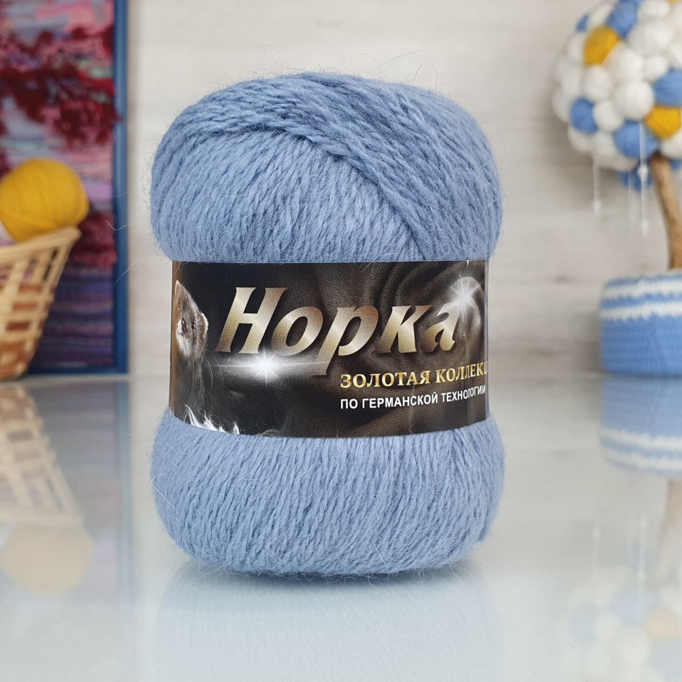 Норка длинноворсная - 847 (св.стальной)