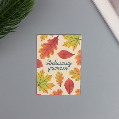 Открытка с семенами "Вырасти сам" "Любимому учителю" 5*7см (2 шт.)