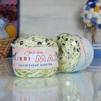 Колибри макси королевские пайетки - AV010 (св.желт. меланж с серебр.пайеткам)