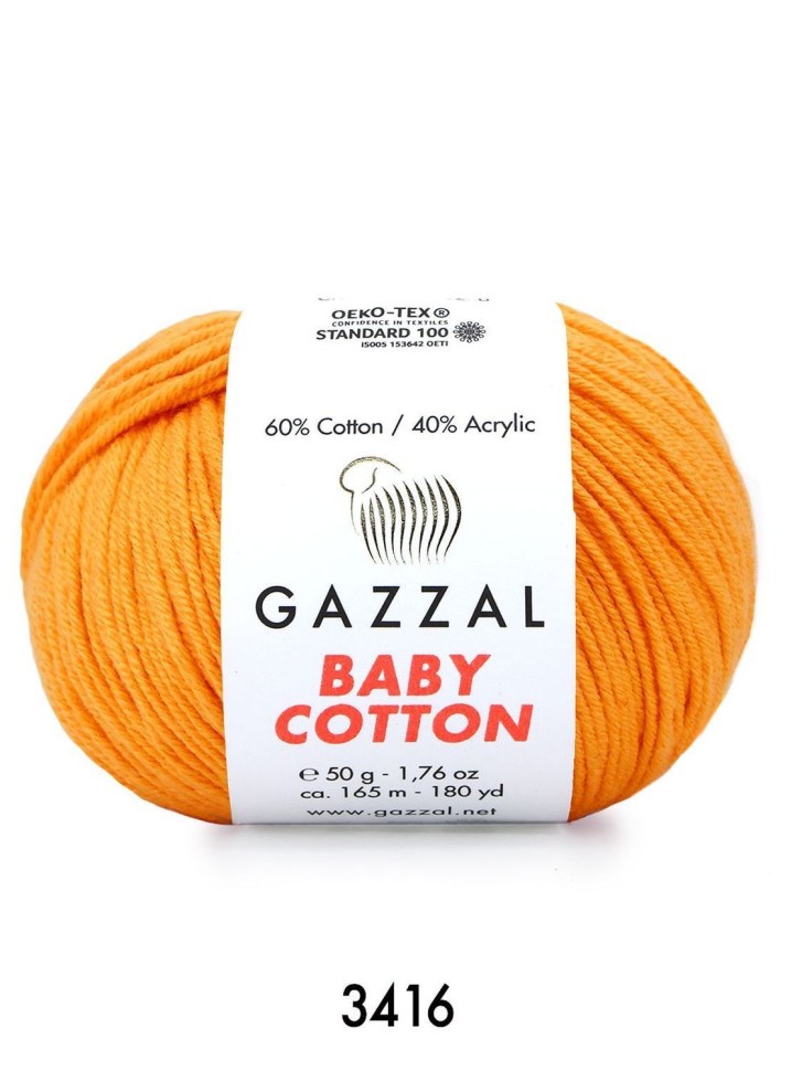 BABY COTTON (Gazzal) - 3416 (оранжевый)
