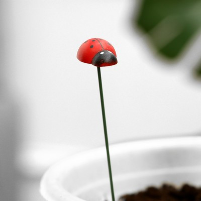 Набор штекеров "Божья коровка" 10шт, 2,5см, длина 25см Набор штекеров "Божья коровка" 10шт, 2,5см, длина 25см