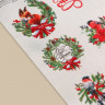 Наклейки бумажные «Зима», на подарки, 9 × 16 см (5 шт.)