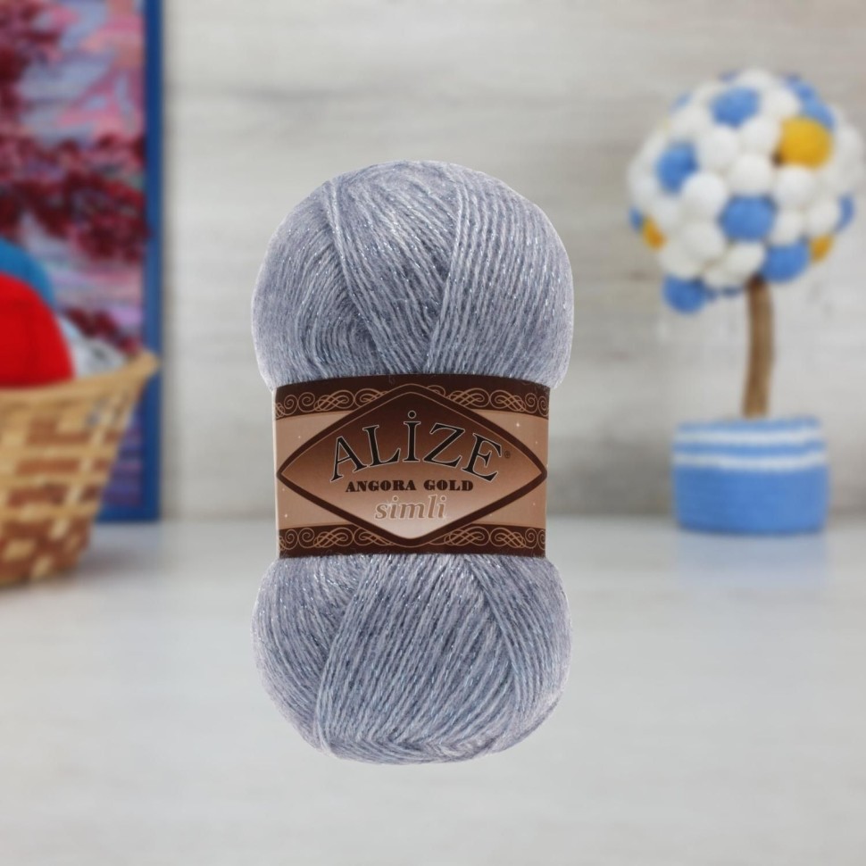 ANGORA GOLD SIMLI - 221 (светлый джинс)