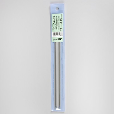 Спицы для вязания, чулочные, d = 2,75 мм, 20 см, 5 шт
