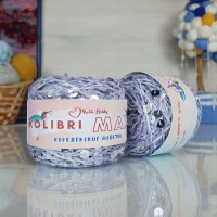 Колибри макси королевские пайетки - AV011 (сиренев. меланж с серебр.пайеткам)