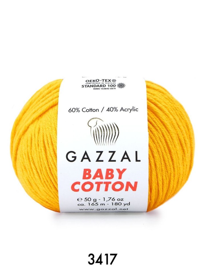 BABY COTTON (Gazzal) - 3417 (жёлтый)