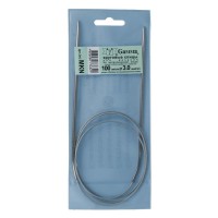 Спицы круговые MKN сталь (d 3.0 мм)/100 см, с металл. леской, Gamma