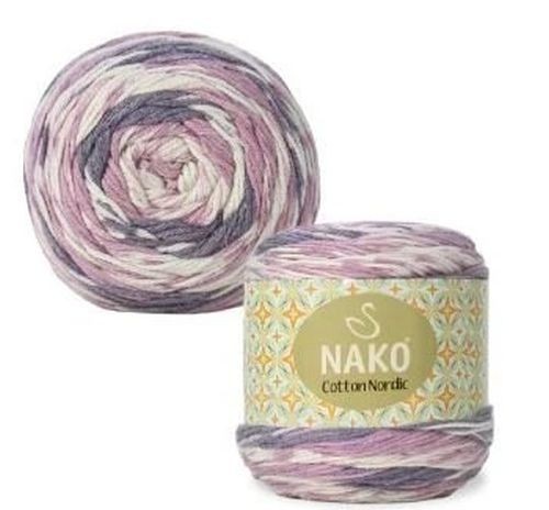Пряжа Cotton Nordic Nako - 82669 (принт)