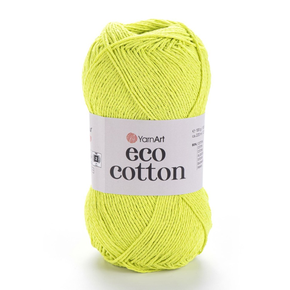 Eco Cotton (YarnArt) - 801 (салат неон)