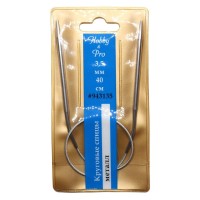 943135 Спицы  круговые металл 40см, 3,5мм Hobby&amp;Pro