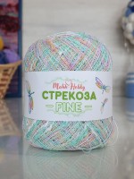 Стрекоза файн - 165 (зел.бирюза/персик/сирень)