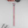 Спицы для вязания, прямые, d = 5 мм, 35 см, 2 шт, цвет розовый