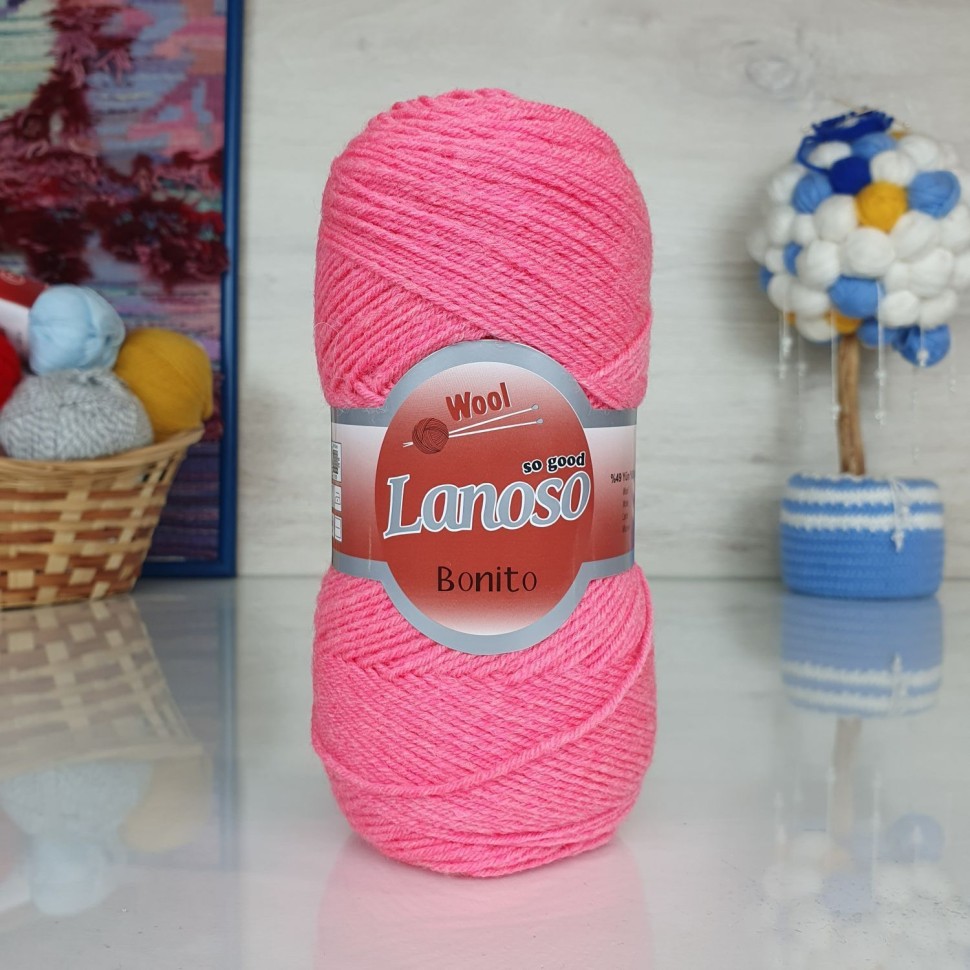 Bonito Lanoso - 938 (яркий коралл)