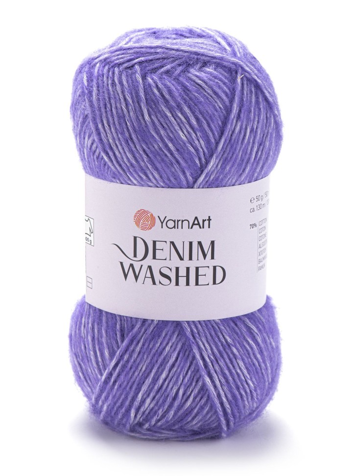 Denim Washed (YarnArt) - 907 (фиолетовый меланж)
