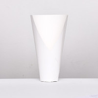 Конус флористический без дна, складной, белый, 32х30см (5 шт.)