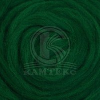 Гребенная лента для валяния (Камтекс) - 041 (изумруд)