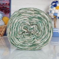 Ангорка меланж Рассказовская - 40_2 (зелен/белый/бежевый)