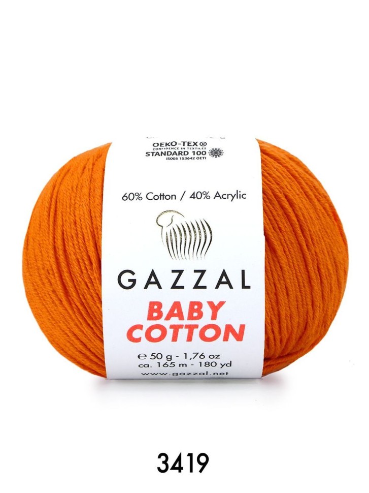 BABY COTTON (Gazzal) - 3419 (оранжевый)
