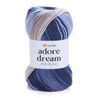 Adore Dream, YarnArt - 1073 (синий/гол/св.беж)