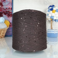 Kolibri с пайетками - 017 (коричневый с корич.пайет)