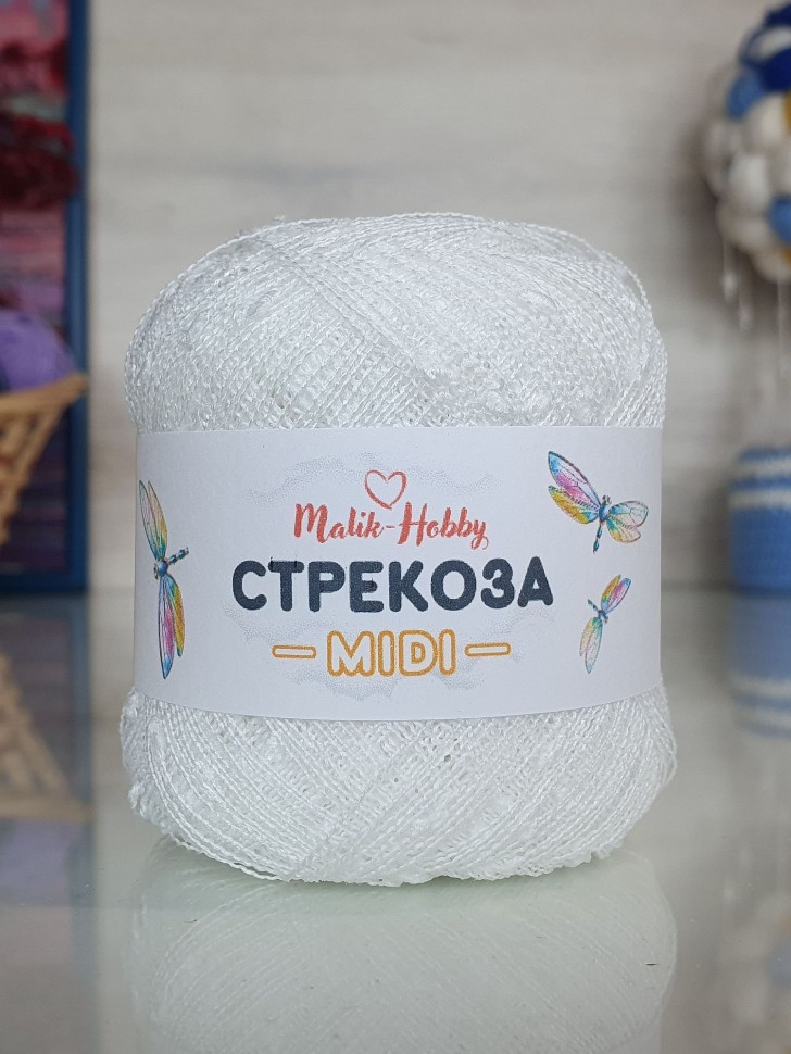 Стрекоза миди M&H - 006# (белый)