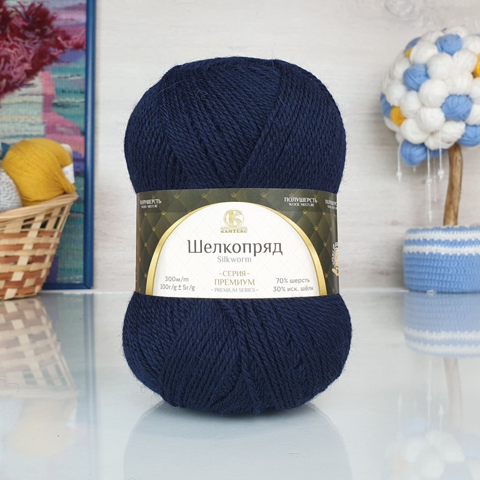 Шелкопряд (Камтекс) - 173 (синий)
