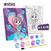 Картина по номерам «Сладкая девчонка» 21 × 15 см