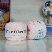 Kolibri с пайетками - 043 (розовый с крыльями стрекозы)