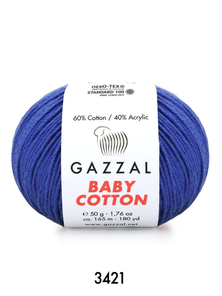 BABY COTTON (Gazzal) - 3421 (василёк)