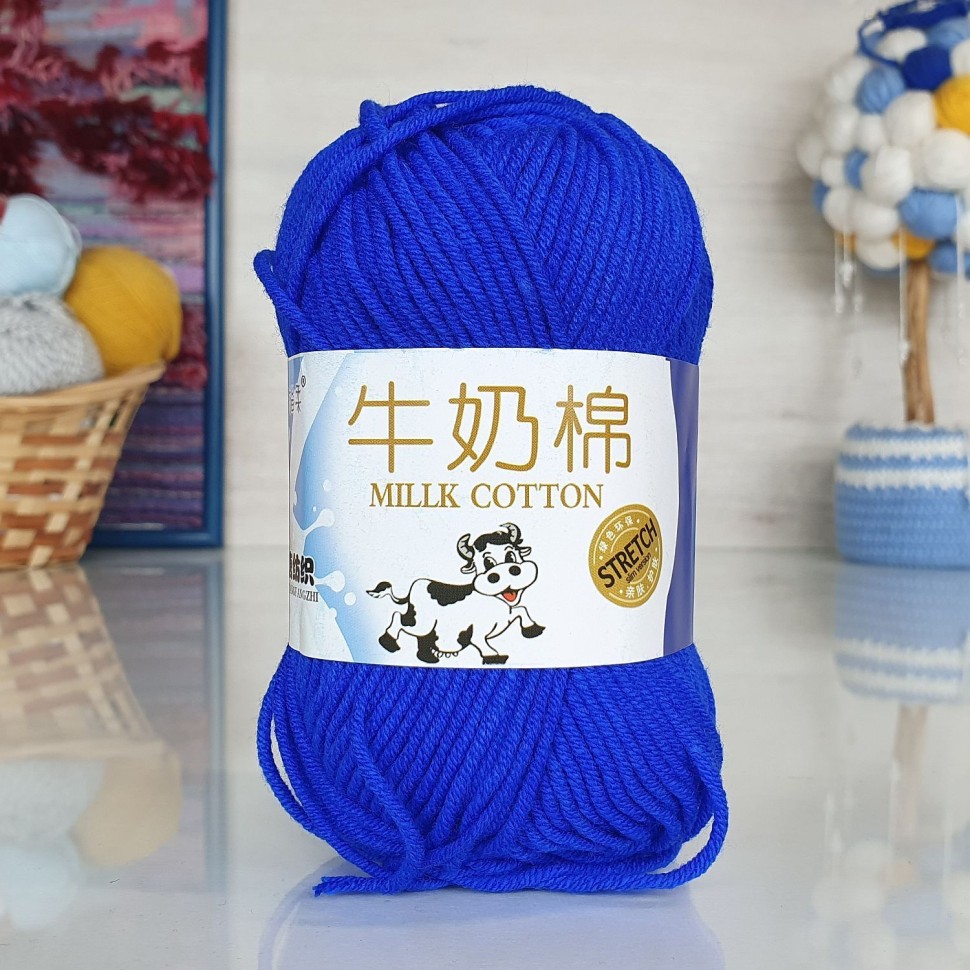 Милк коттон M&H - 017 (васильковый)