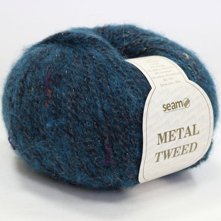 Метал твид, Seam - 15 (мор.волна)
