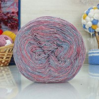 Ангорка меланж Рассказовская - 42 (голуб/сирень/бруснич)