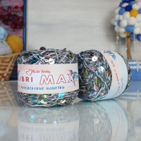 Колибри макси королевские пайетки - AV017 (тем.серый меланж с разноц.пайетка)