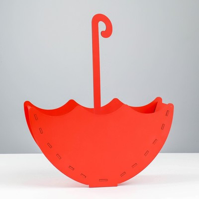 Кашпо деревянное "Зонтик" 15х26,6х8,7 см красный Кашпо деревянное "Зонтик" 15х26,6х8,7 см красный