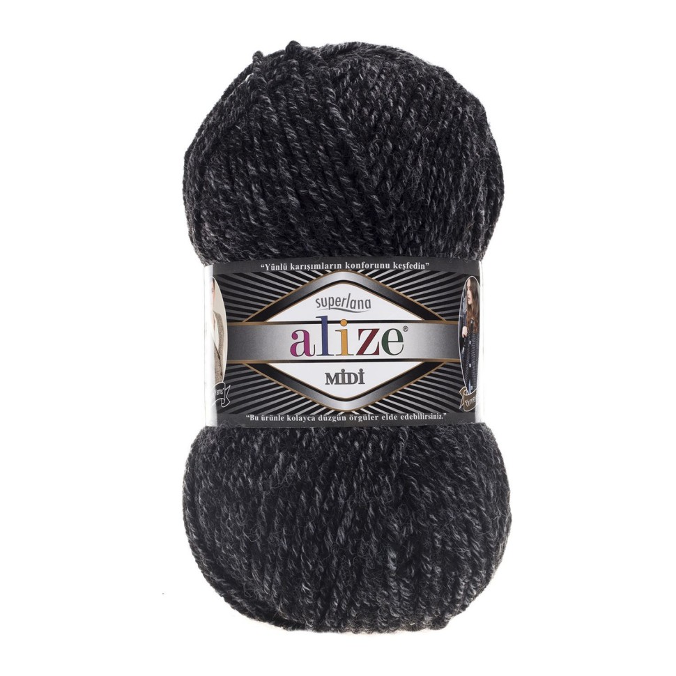 SUPERLANA MIDI - 800 (антрацит меланж)