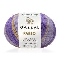 Pareo Gazzal - 10422 (сирень-лимон принт)