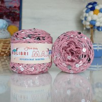 Колибри макси королевские пайетки - 077 (роз.помада с серебр.пайет.)