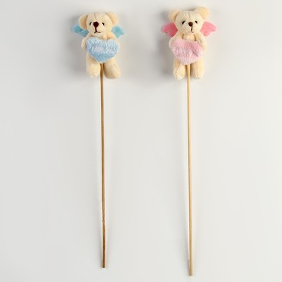 Украшение для букета «Медведь», цвета МИКС Украшение для букета «Медведь», цвета МИКС