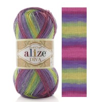 DIVA BATIK - 3241 (роз/сир/фист/желт)