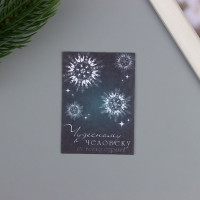 Открытка с семенами "Вырасти сам" "Чудесному человеку от всего сердца!" 5*7см (2 шт.)