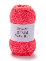 Denim Washed (YarnArt) - 913 (алый меланж)