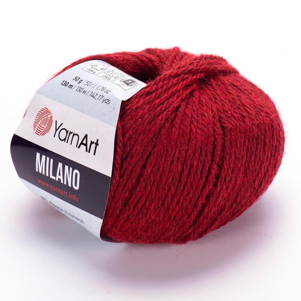 Пряжа Milano (YarnArt) - 862 (красный)