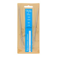 943330 Спицы круговые металл 60см, 3,0 мм Hobby&amp;Pro