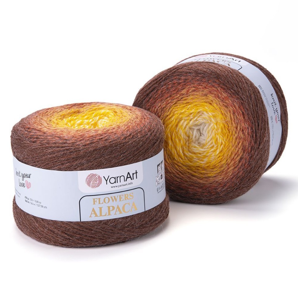 Flowers Alpaca YarArt - 437 (св коричн)