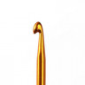 Крючок для вязания, двусторонний, d = 2/3 мм, 13,5 см, цвет золотой