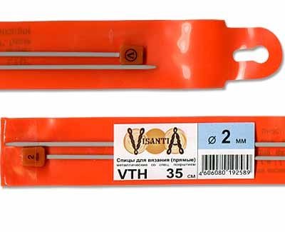 Спицы Visantia прямые VTH металл 35 см   2.0 мм.