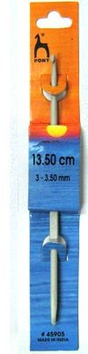 Крючок вязальный двусторонний 13,5 см (Pony) арт.45905