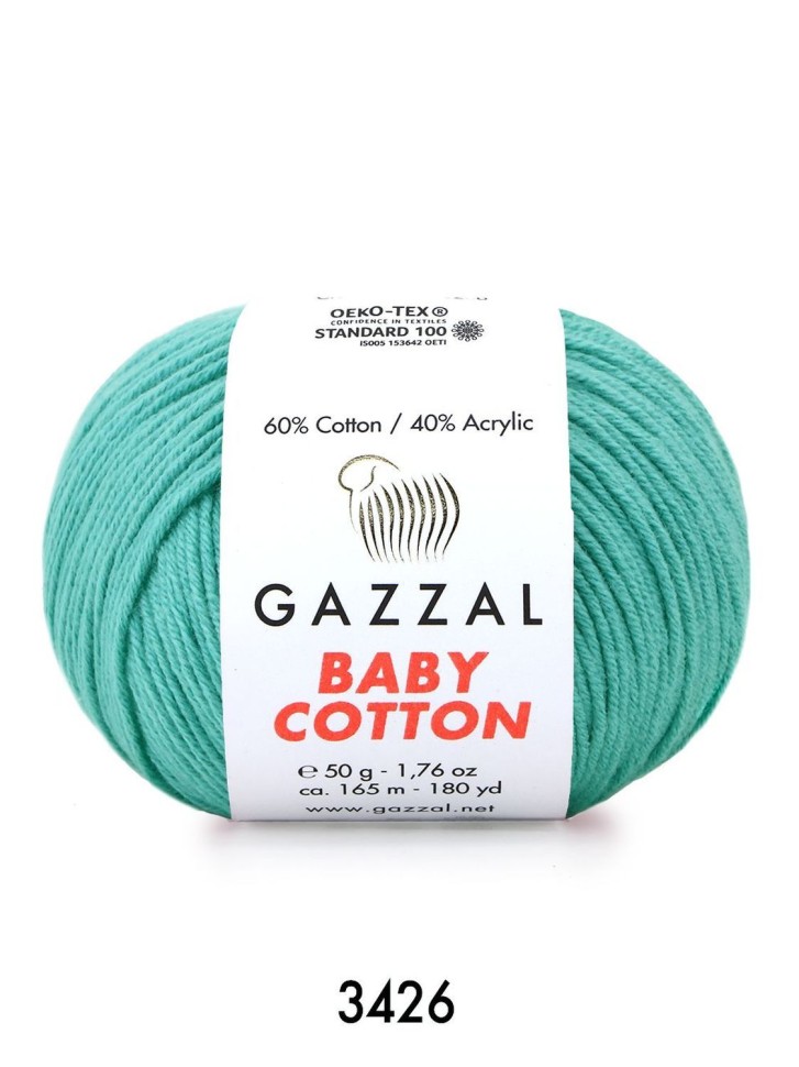 BABY COTTON (Gazzal) - 3426 (св.изумруд)