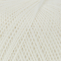 Нитки вязальные &quot;Роза&quot; 320м/50гр  100% мерсеризованный хлопок цвет 0101 (6 шт.)