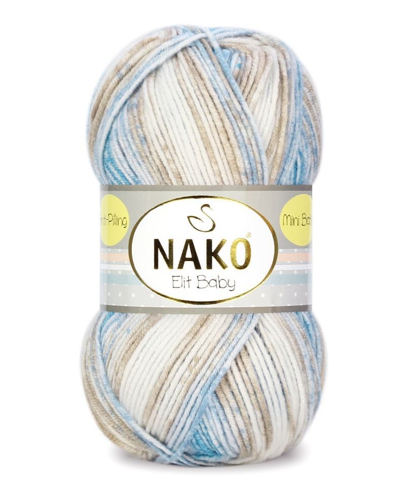 Elit Baby mini batik (NAKO) - 32421 (бел/бежев/гол)